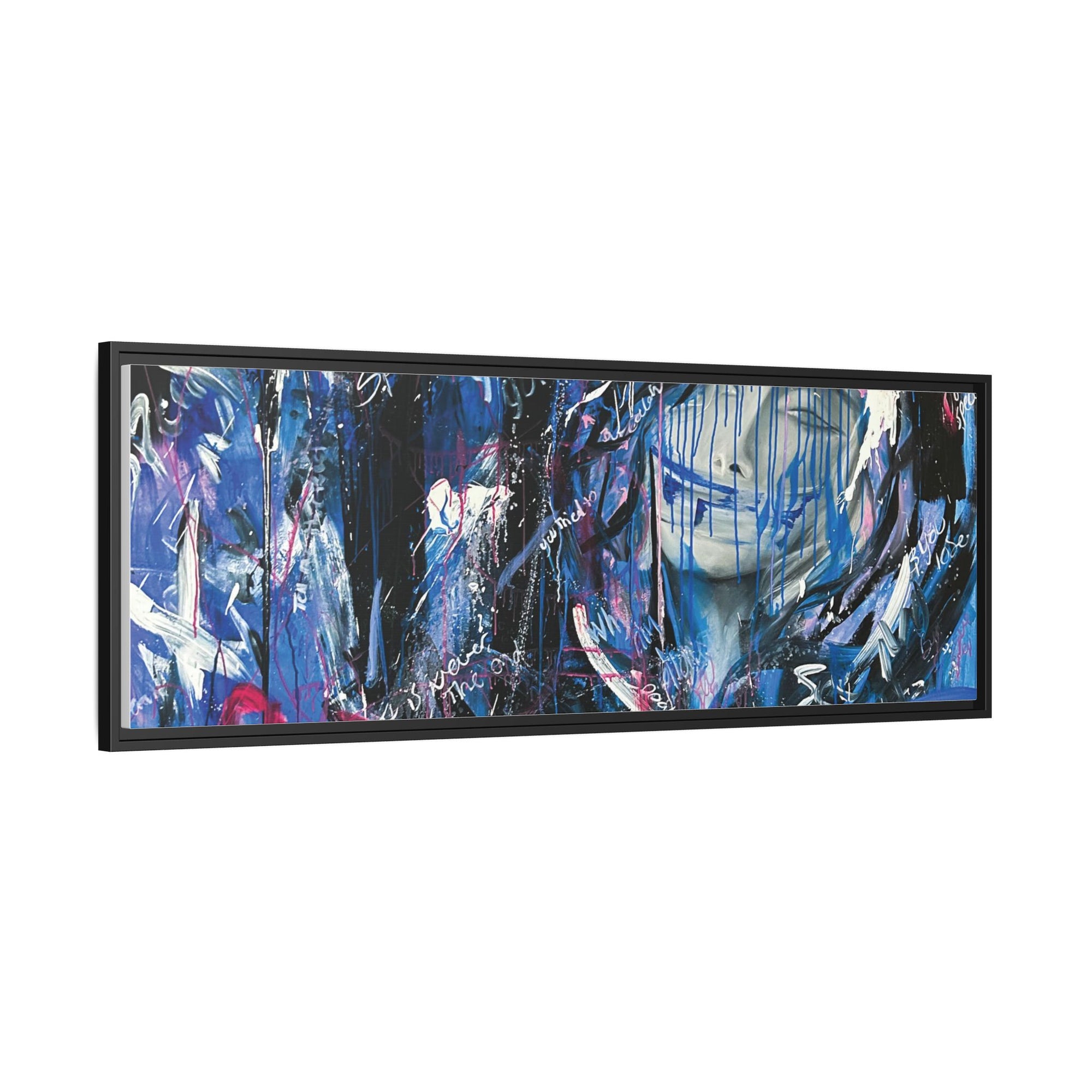 "Speak" — Abstract Canvas Wall Art, Framed Print