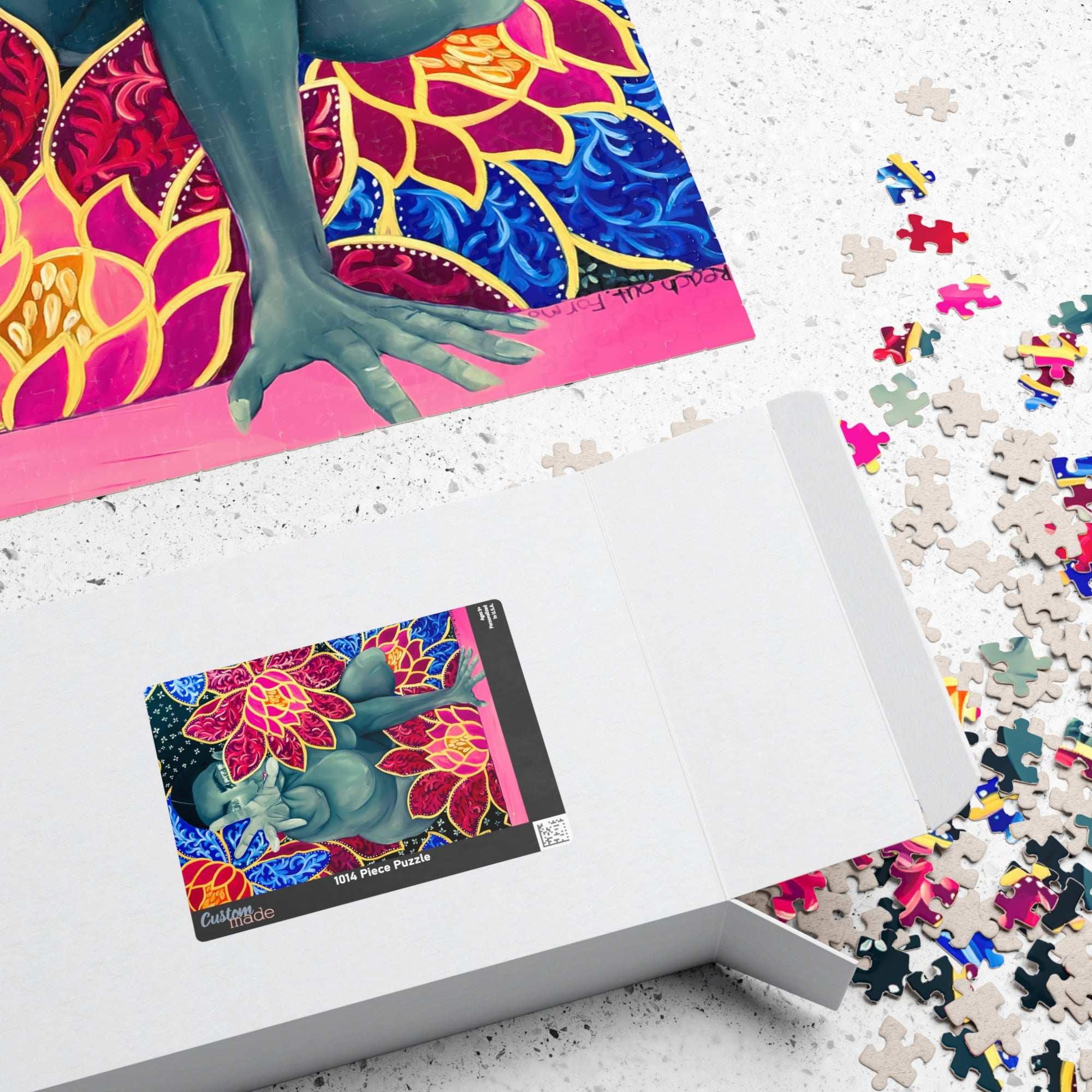 Love Blind Puzzle — Vibrant Lotus Art Jigsaw (110/1014 pcs)