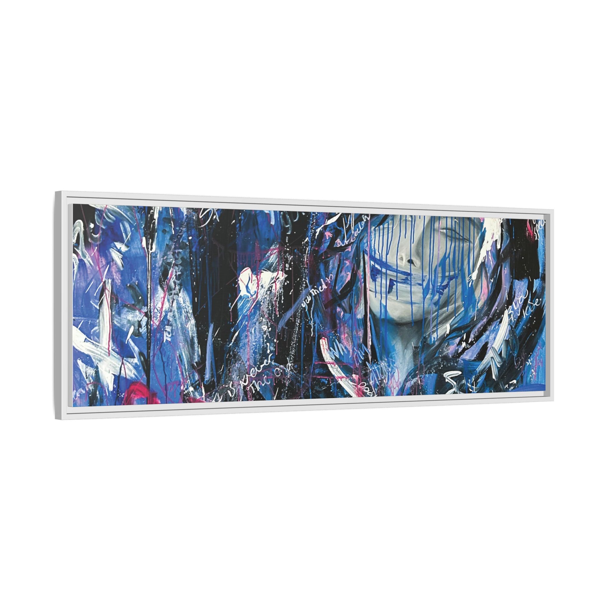 "Speak" — Abstract Canvas Wall Art, Framed Print
